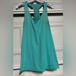 Patagonia Teal Racerback Performance Tank Top